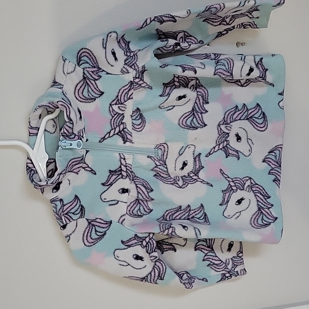 🌻 4 for $15 🌻 Children's Place quarter zip unicorn fleece